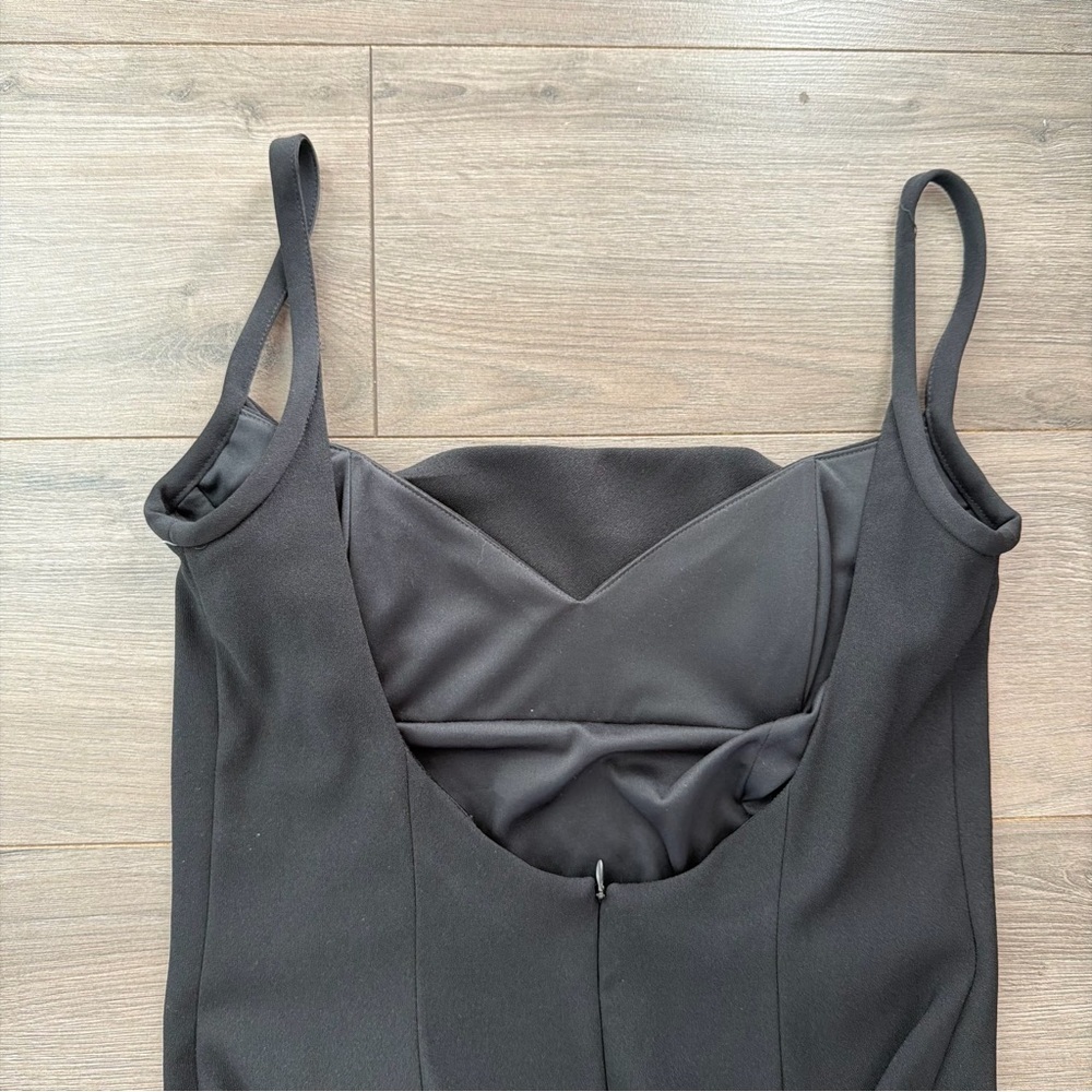 SOLD. Scott McClintock vintage Strapless Black Gown - Picture 2 of 5